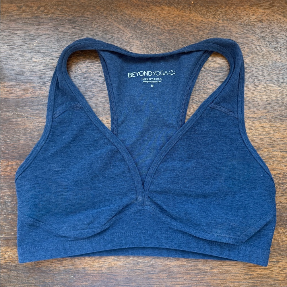 Beyond Yoga Deep Navy Racerback Bralette